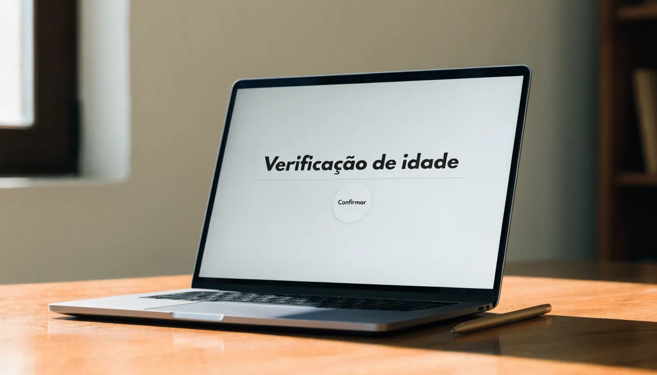 Uma folha de licença em papel com um selo vermelho, pousada numa secretária de madeira ao lado de uma caneta